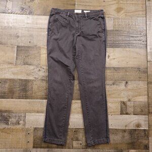 Chino by Anthropologie Relaxed Pants Women’s 28 Gray Stretch Casual